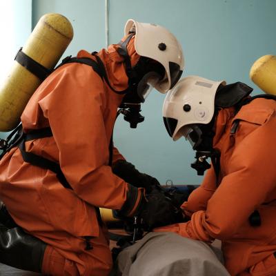 На «Аммонии» завершилась программа обучения внештатных газоспасателей