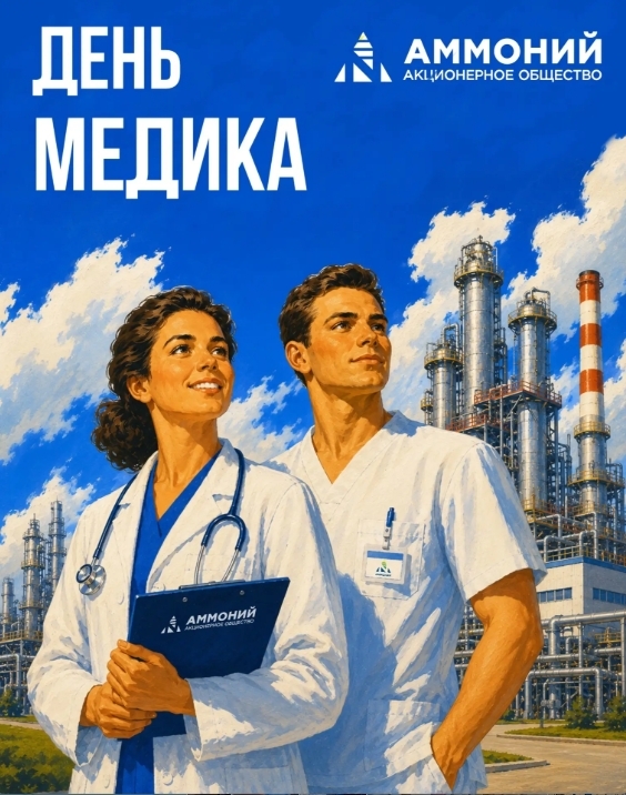 С днём медицинского работника поздравляем сегодня сотрудников здравпункта химического комплекса «Аммоний»